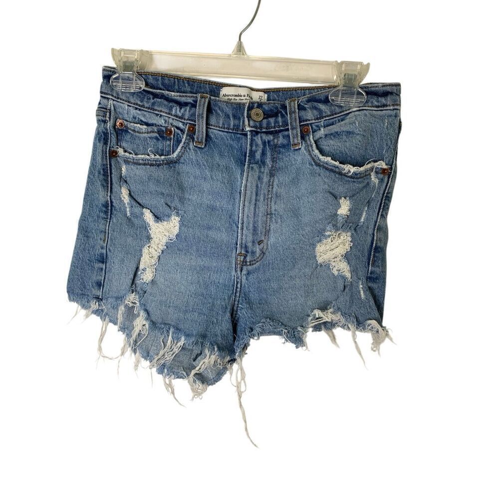 Abercrombie and Fitch high rise mom short jean denim women's size 27 4